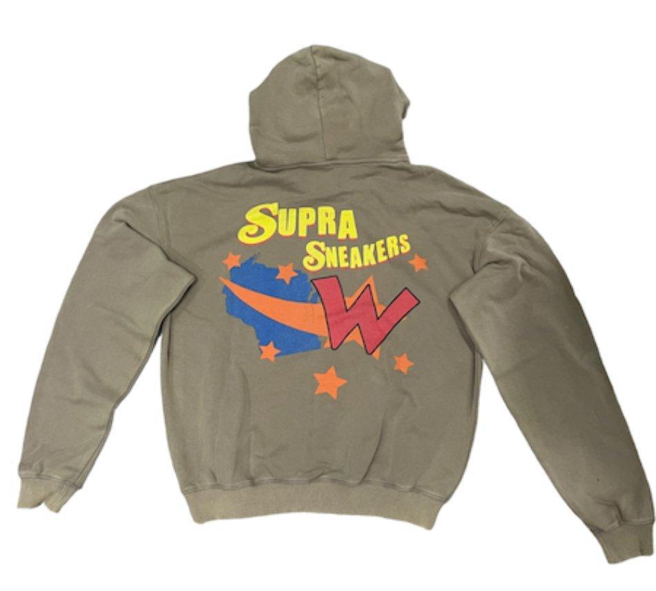 Supra Sneakers State Pride Hoodie Washed Tan - Supra Sneakers