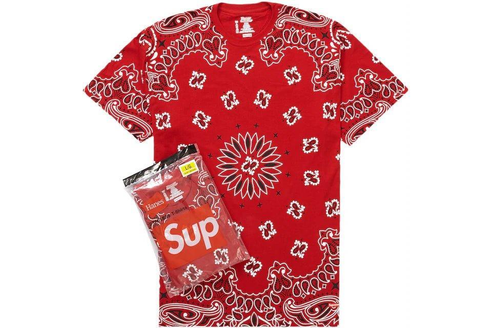 Supreme Hanes Bandana Tagless Tees (2 Pack) Red - Supra Sneakers