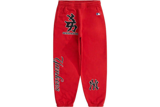 Supreme New York Yankees Kanji Sweatpant Red - Supra Sneakers