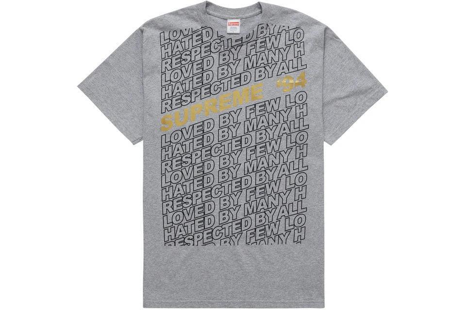 Supreme Respected Tee Heather Grey - Supra Sneakers