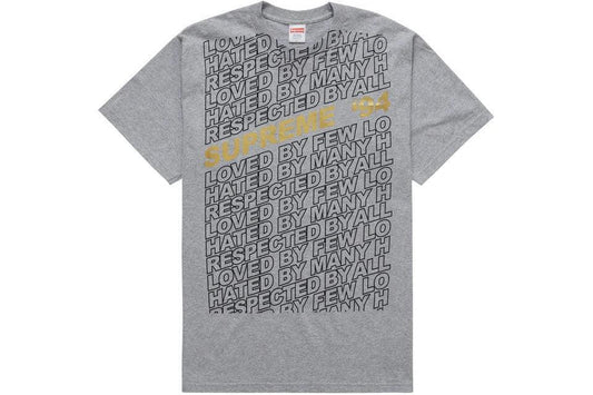 Supreme Respected Tee Heather Grey - Supra Sneakers