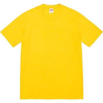 Supreme Tonal Box Logo Tee Yellow - Supra Sneakers