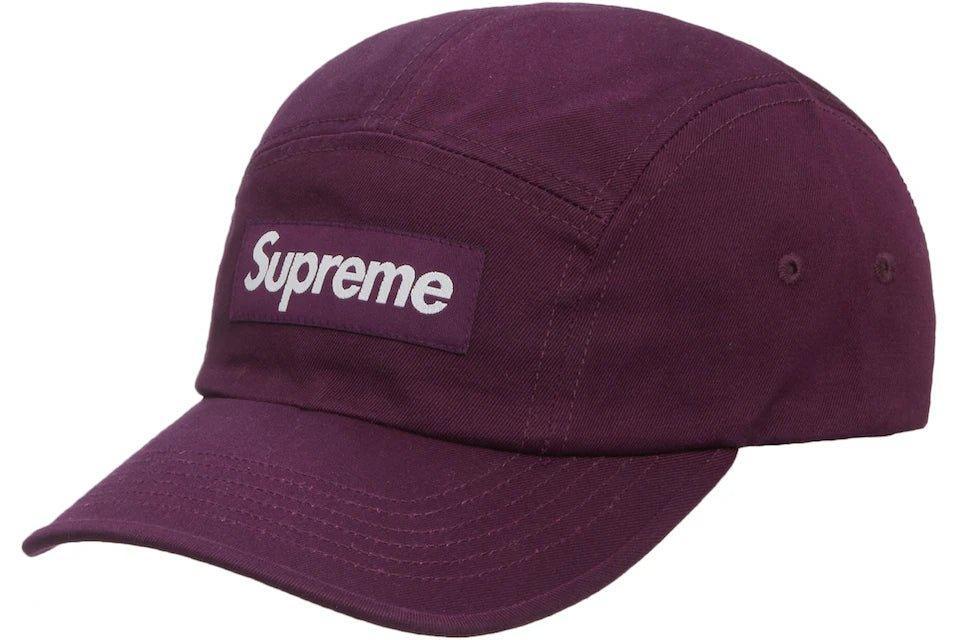 Supreme Washed Chino Twill Camp Cap (FW22) Dark Purple - Supra Sneakers