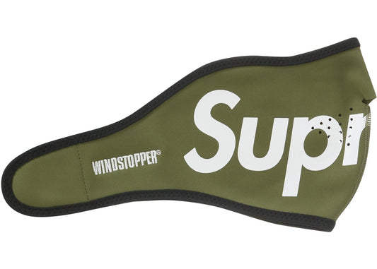 Supreme WINDSTOPPER Facemask Dark Olive - Supra Sneakers