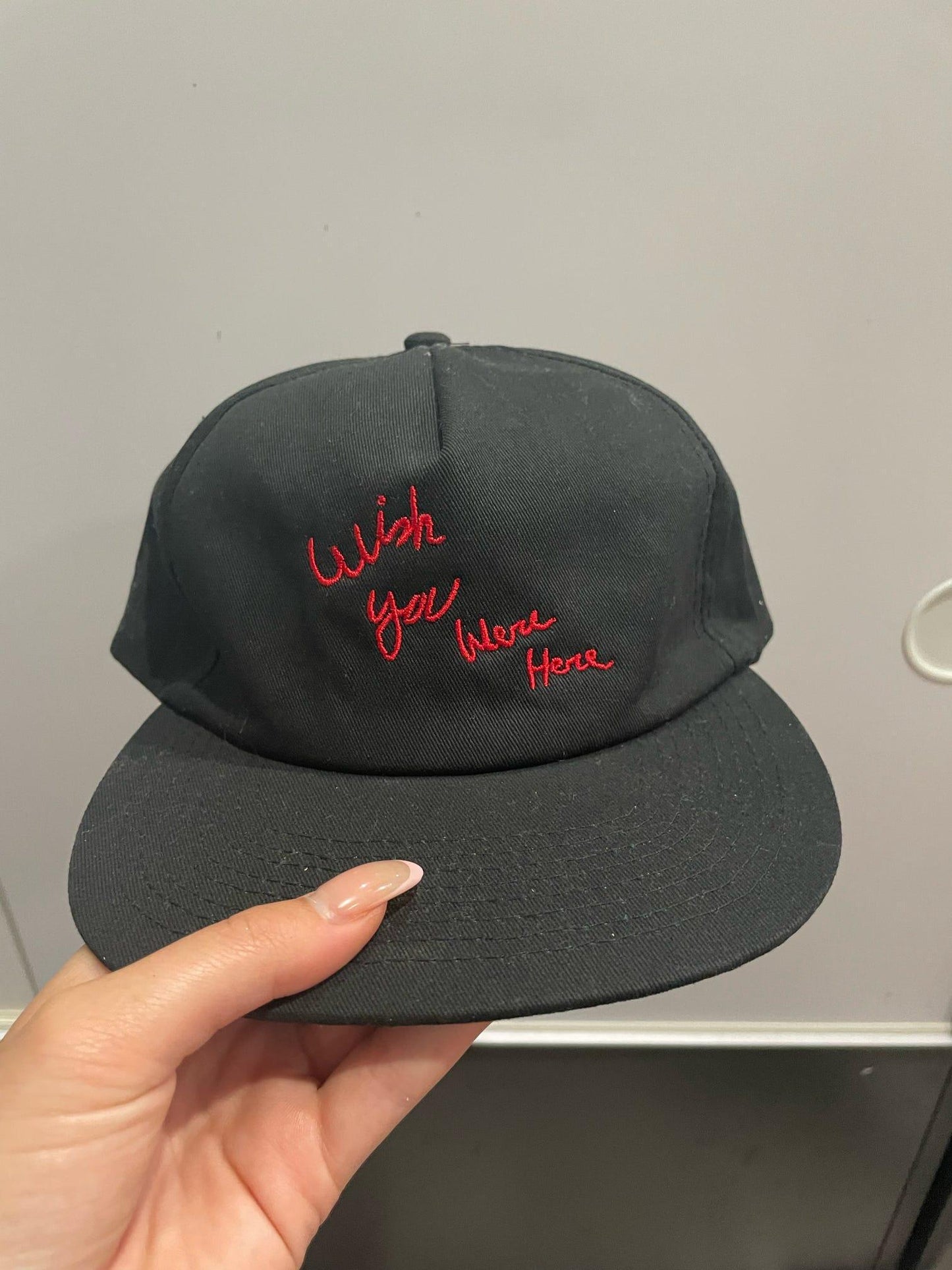 Travis Scott Astroworld Tour Wish You Were Here Hat Black - Supra Sneakers