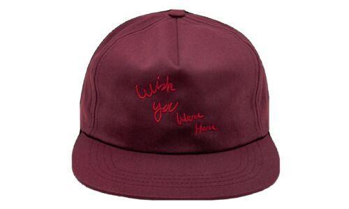 Travis Scott Astroworld Tour Wish You Were Here Hat Maroon - Supra Sneakers