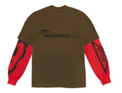 Travis Scott Cactus Jack Crossover Longsleeve Tee Brown - Supra Sneakers