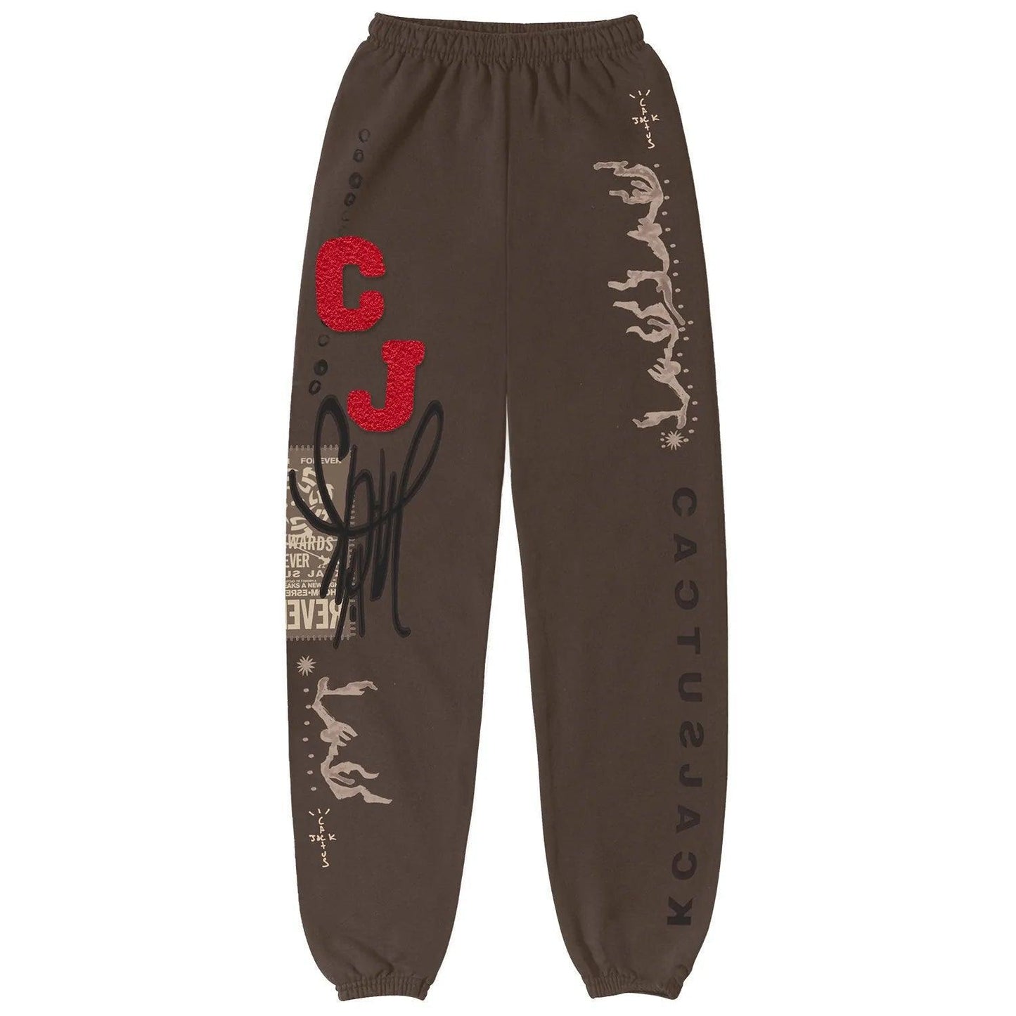 Travis Scott Cactus Jack Flare Sweatpants - Supra Sneakers