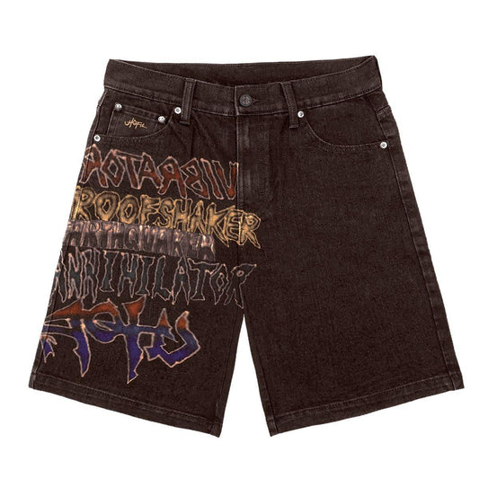 Travis Scott Cactus Jack Utopia Earthquaker Denim Shorts - Supra Sneakers