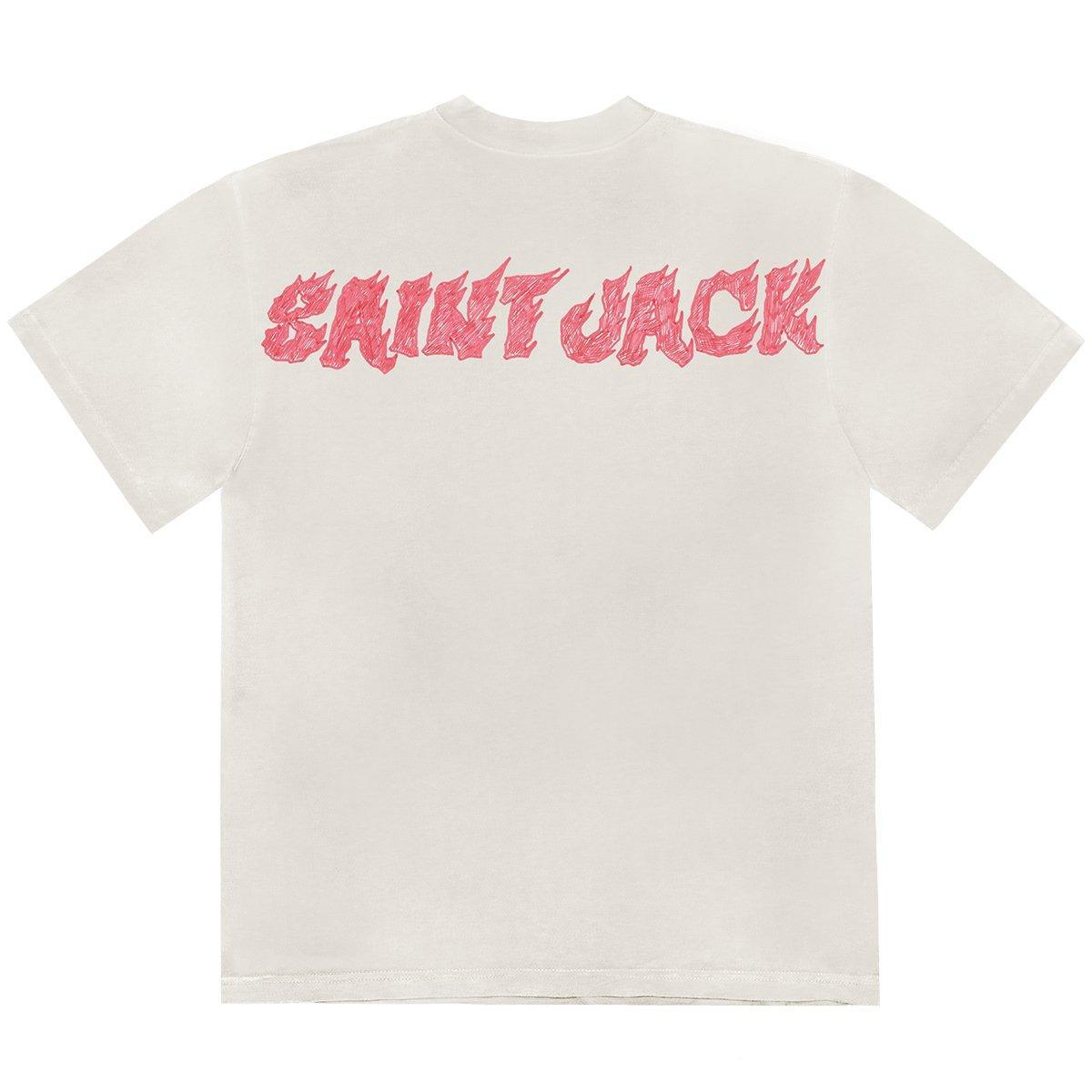 Travis Scott Cactus Jack Utopia x Saint Michael Guy Tee 2A White - Supra Sneakers