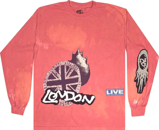 Travis Scott O2 Live Long-Sleeve Pink Tie-Dye - Supra Sneakers