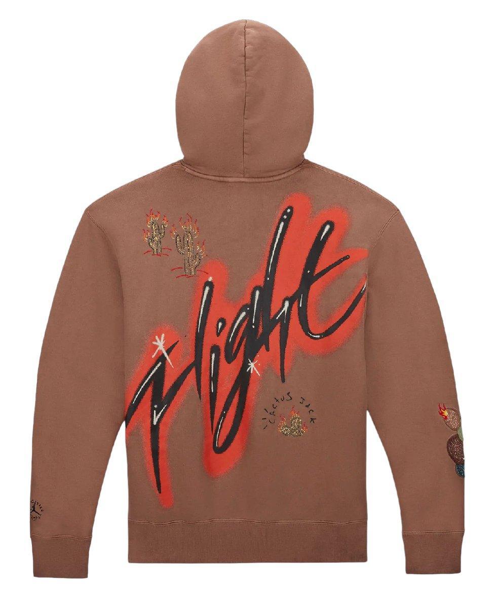 Travis Scott x Jordan Flight Graphic Hoodie Archaeo Brown - Supra Sneakers