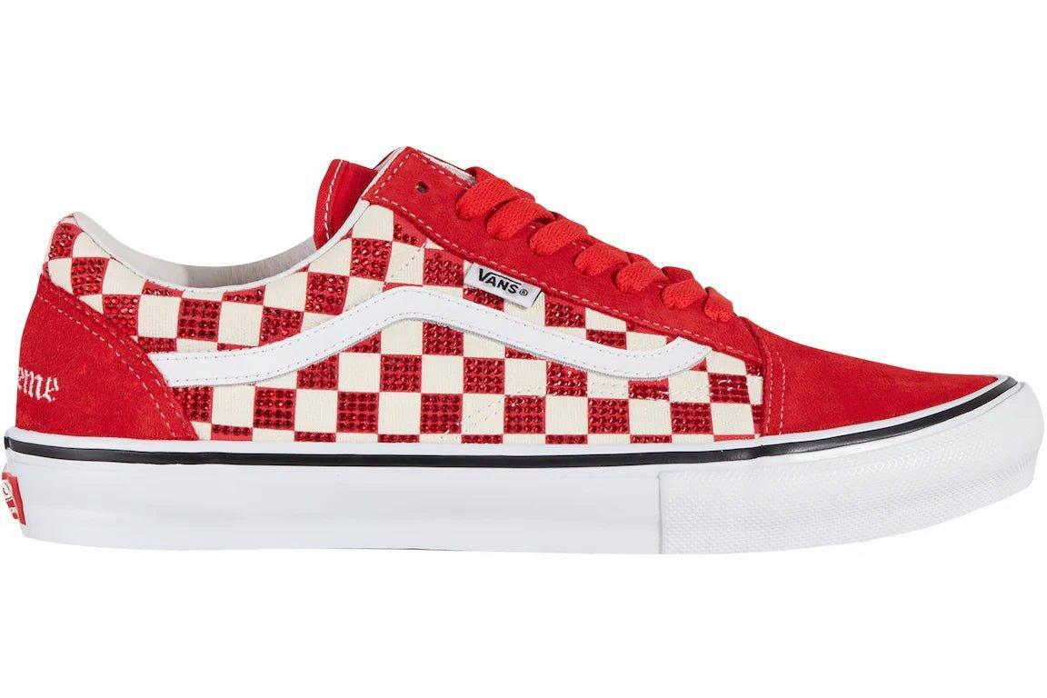 Vans Old Skool Supreme Swarovski Red - Supra Sneakers