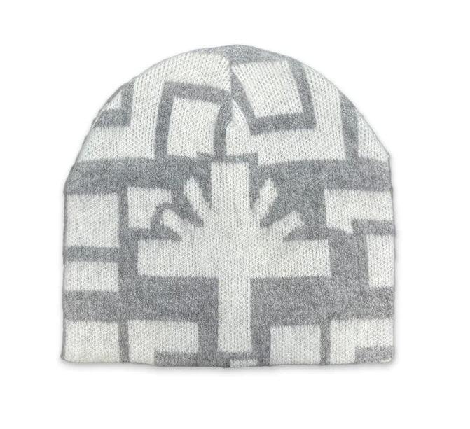 Vertabrae Beanie Grey & White - Supra Sneakers